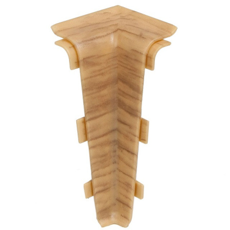 Угол внутренний для плинтуса ПВХ Arbiton Indo 70 05 Дуб Уинстон 2 штуки